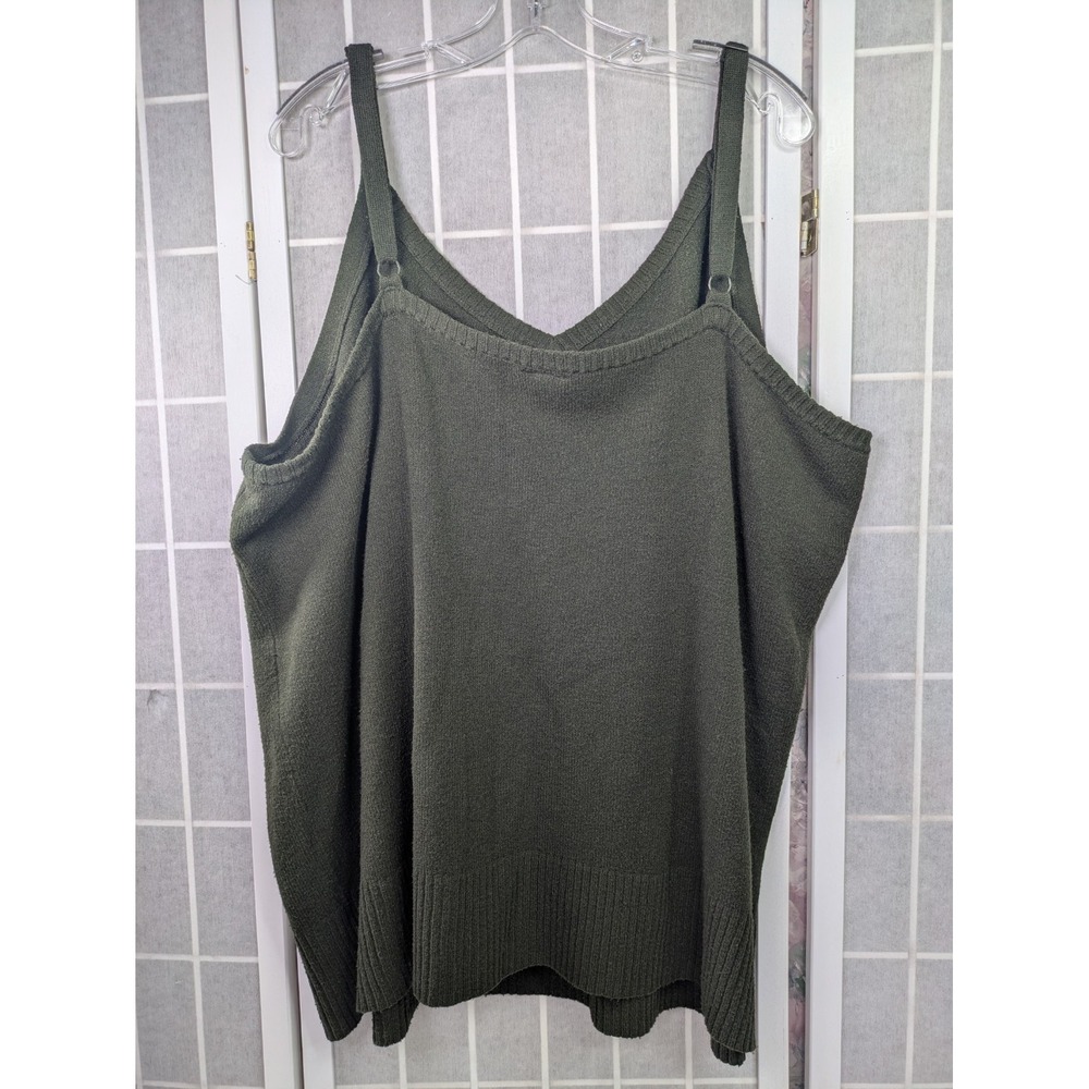 Torrid Womens Everyday Sweater Cami Size 5 (fits 28-30) Olive Green Soft Plush - Picture 7 of 8